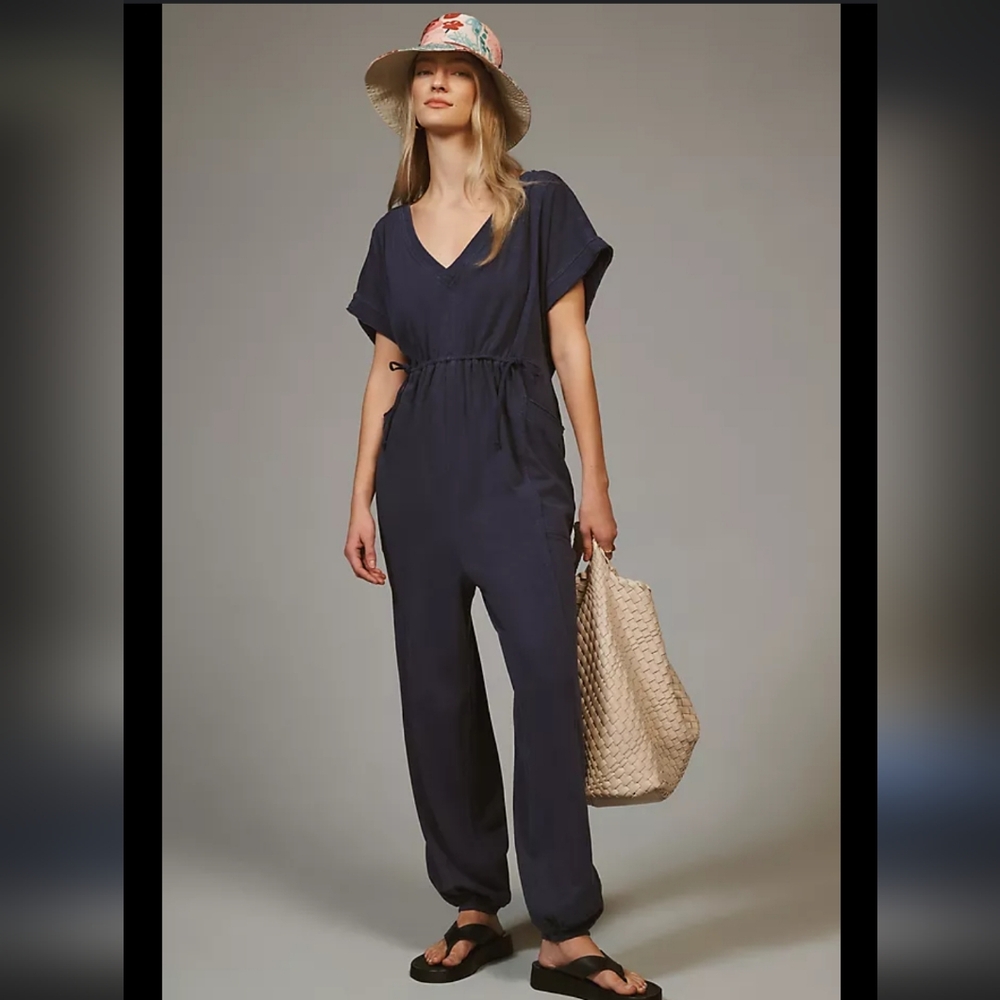 Daily Practice by Anthropologie Short-Sleeve Jumpsuit